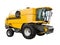 Yellow agricultural harvester