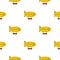 Yellow airship pattern seamless