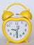 Yellow alarm clock