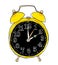 Yellow alarm clock cute art painting