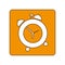 yellow alarms clock icon image