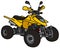 Yellow all terrain vehicle