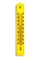 Yellow analog thermometer