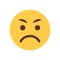 Yellow Angry Cartoon Face Emoji People Emotion Icon