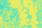 Yellow and aquamarine color background with flowers pattern, vivid background
