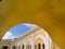 Yellow archway and old Fort El Morro