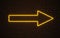 Yellow arrow neon