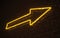 Yellow arrow neon