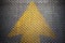 Yellow Arrow paint on steel