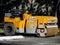 Yellow Asphalt Compactor or Road roller is ready to works for territory improvement.