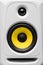 Yellow audio speaker