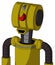 Yellow Automaton With Multi-Toroid Head And Happy Mouth And Angry Cyclops