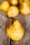 Yellow autumn pears