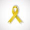 Yellow awareness ribbon