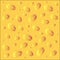 The yellow background of abstract asymmetrical pattern with coffee beans