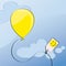 Yellow balloon