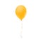 Yellow balloon icon on white background