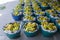 yellow banana in basket, wholesale fruit market, bangkok