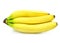 Yellow banana fruits isolated food