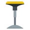 Yellow bar stool icon