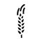 yellow barley plant glyph icon vector illustration