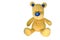 Yellow bear, with a blue nose.