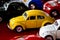 Yellow beatle toy car