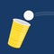 Yellow beer cup. Cup vector. wallpaper.