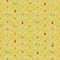 Yellow beige background flamingo pineapple palm tree