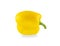 Yellow bell chilli isolated on white background with clipping pa