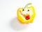 Yellow bell pepper smile