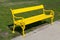 Yellow bench