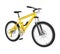 Yellow Bicycle Isolated