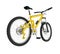 Yellow Bicycle Isolated