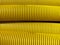 Yellow big plastic grooved pipes.