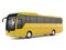 Yellow big tour bus.