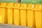 Yellow bins