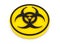 Yellow Biohazard Button