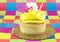 Yellow Birthday Cupcake