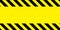 Yellow and black barricade tape