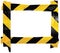 Yellow Black Caution Warning Barricade Tape Notice Sign Frame, Horizontal Adhesive Sticker Background, Diagonal Hazard Stripes