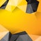 Yellow and black geometrical background.