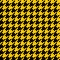 Yellow and black houndstooth seamless pattern