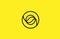 yellow black line number 0 logo company icon design