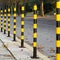 Yellow Black Street Posts