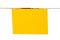 Yellow blank banner