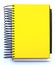 Yellow blank notebook