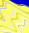 Yellow blue bright ukraine fluid lines shapes, forms. Abstract background