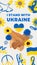 Yellow and Blue Colorful Supporting Ukraine Instagram Post