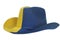 Yellow-blue cowboy hat